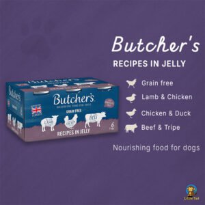 Butcher’s Recipes in Jelly – Grain Free 6 Cans