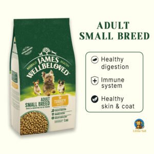 James Wellbeloved Adult Small Breed – Turkey & Rice, 1.5kg