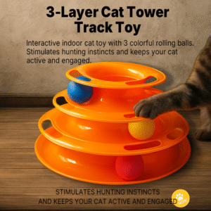 3-Layer Cat Tower Track Toy