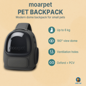 MOORPET Pet Carrier Backpack with Transparent Dome