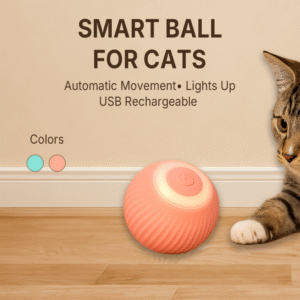 Smart Cat Ball Toy — Glowing, Motion-Activated, USB Rechargeable