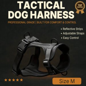 Tactical Dog Harness – Heavy-Duty, Adjustable, Padded