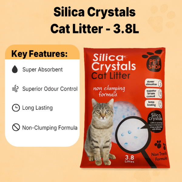 Silica Crystals Cat Litter – 3.8L
